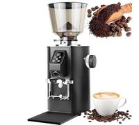 PixCy Macinacaffè Manuale,Macinacaffè Domestico,Macinacaffè Espresso,Macinazione Quantitativa Automatica da 350W,Contenitore per Chicchi di caffè da 1 Libbra,per Bar,Ristoranti Black