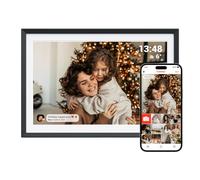 Pixedge Frameo - Cornice digitale intelligente WiFi da 10,1", cornice elettronica per inviare foto da qualsiasi luogo con cornice, 1280 x 800 IPS touch screen cornice per regali
