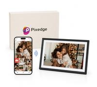 Pixedge Frameo - Cornice digitale intelligente WiFi da 10,1", cornice elettronica per inviare foto da qualsiasi luogo con cornice, 1280 x 800 IPS touch screen cornice per regali