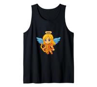 Pixel Art Angelo con Arco Retro 8-Bit Gaming Videogioco Canotta