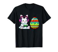 Pixel Art Gamer Easter Bunny Controller per Videogiochi Egg Hunt Maglietta
