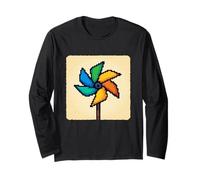 Pixel Art Girandola Rotazione Vento Rotazione Vortice Maglia a Manica