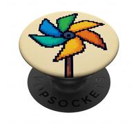 Pixel Art Girandola Rotazione Vento Rotazione Vortice PopSockets PopGrip Adesivo