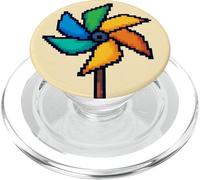 Pixel Art Girandola Rotazione Vento Rotazione Vortice PopSockets PopGrip per MagSafe