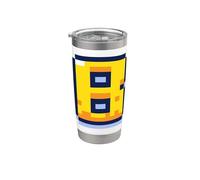 Pixel Art Lettera B Retro Gaming Alfabeto Bicchiere termico in acciaio inox doppia parete