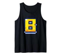 Pixel Art Lettera B Retro Gaming Alfabeto Canotta