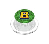 Pixel Art Lettera B Retro Gaming Alfabeto PopSockets PopGrip per MagSafe