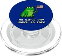 Pixel Art No Kings Day Frog Bandiera americana 2026 PopSockets PopGrip per MagSafe