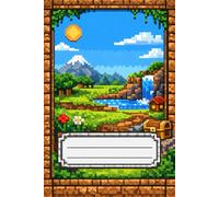 Pixel Art Notebook for Kids - 6x9 Inches | Gamer Style School Notebook | Retro Pixel Design: A Fun Retro Gaming Notebook for Boys and Girls | Pixel-Style Cover | Perfect for School and Home
