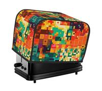 Pixel Art Pattern 2 fette di copertura trapuntata per tostapane copertura per piccoli elettrodomestici con manico tostapane copertura antipolvere per casa tavolo cucina Decor