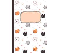 Pixel Cat Journal: Cute 6×9 Notebook with 100 Lined Pages Featuring Retro Pixel-Style Cat Heads: Perfect for Cat Lovers, Gamers, Students, and Fans of Retro Aesthetic Stationery