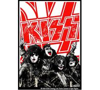 Pixel DemonMG Poster vintage con concerto rock Kiss 1, formato A3