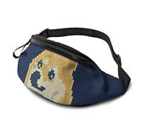 Pixel Doge per uomo donna, con sportivo fitness con cerniera regolabile per allenamento in viaggio corsa casual