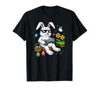 Pixel Easter Bunny Gamer - Divertente stile retrò videogioco Maglietta