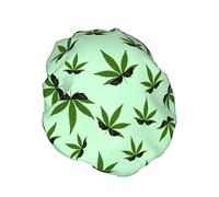 Pixel Gafas de sol Weeds Pixel Gafas de sol Weeds Gorro de ducha Impermeable Reutilizable Forro de PEVA Ajustable Elástico Gorro de baño para el cabello para mujeres Damas Salón de spa