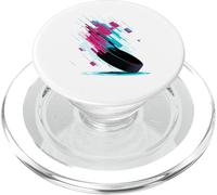 Pixel Glitch Art Hockey Su Ghiaccio Disco PopSockets PopGrip per MagSafe