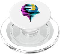 Pixel Glitch Art Pallavolo PopSockets PopGrip per MagSafe