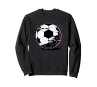 Pixel Glitch Art Pallone da Calcio Football Felpa