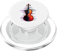 Pixel Glitch Arte Violino Violinista Viola PopSockets PopGrip per MagSafe