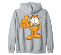 Pixel Graphics Cheeky Cat Lasagne Love Thumbs Up Art Classic Felpa con Cappuccio