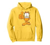 Pixel Graphics Cheeky Cat Lasagne Love Thumbs Up Art Classic Felpa con Cappuccio