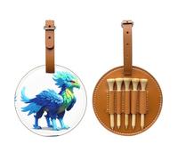 Pixel Griffin - Borsa portaoggetti per tee da golf, facile da trasportare e più efficiente per giocare a golf, colore: Marrone