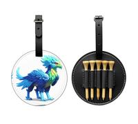 Pixel Griffin - Borsa portaoggetti per tee da golf, facile da trasportare e più efficiente per giocare a golf, colore: Nero