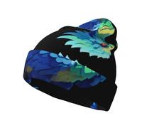 Pixel Griffin Questo cappello lavorato a maglia per adulti presenta un berretto stampato perfetto per l'autunno e l'inverno fornendo calore e comfort nero