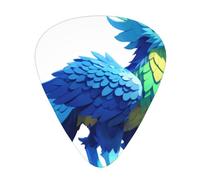 Pixel Griffin - Set di plettri stampati, 12 pezzi, sottili, medi e spessi, adatti per chitarra, basso, chitarra elettrica e ukulele