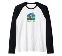 Pixel Hero Retro Graphic - Level Up Classic Gamer Design Maglia con Maniche Raglan