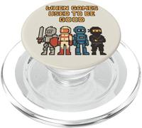 Pixel Knight Ninja Astronauta Robot Retro Gamer Gaming PopSockets PopGrip per MagSafe