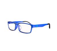 PIXEL LENS CLASS OCCHIALI PER PC, TV, TABLET, GAMING. CONTRO STANCHEZZA OCCHI, MASSIMO COMFORT VISIVO, MONTATURA LEGGERA, CERTIFICATI LUCE BLU - 41% E UV - 100% (+1.00, Blu)