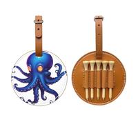 Pixel Octopus Brown Golf tee Storage Bag - facile da trasportare e più efficiente nel giocare a golf
