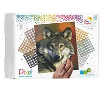 Pixel P090047 Scatola regalo a mosaico per bambini, immagine pixel di circa 30,5 x 38,1 cm, semplice sistema a innesto con piccole pietre in bioplastica, non richiede stiratura o incollaggio