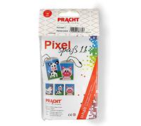 Pixel P90050-00505 Divertente set 11 per bambini, semplice sistema a innesto con piccole pietre in bioplastica per creare 2 portachiavi (medaglioni), senza stirare e incollare