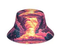 Pixel Particelle Stampato Doppio Lato Cappello Pescatore Cappello Unisex Outdoor Alpinismo Cappello Da Sole Pieghevole Viaggio Spiaggia Pesca Cappello Da Sole Nero