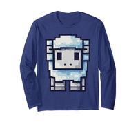 Pixel Pecora - Carino, Retro e Geek Maglia a Manica