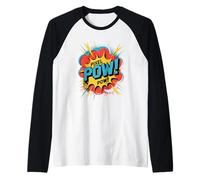 Pixel Pow Pop Culture Retro Videogioco Maglia con Maniche Raglan