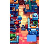 Pixel Robot Factory - Busy Retro Workshop