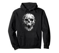 Pixel Skull - Dark Digital Horror Art Felpa con Cappuccio