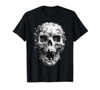 Pixel Skull - Dark Digital Horror Art Maglietta