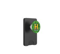 Pixel Videogioco Lettera H Nome Monogramma Iniziale Retro 8 Bit PopSockets PopWallet per MagSafe