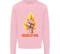 Pixelato Rivoluzione Anarchia Anarchico 99% Uomo Felpa Maglione