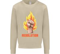 Pixelato Rivoluzione Anarchia Anarchico 99% Uomo Felpa Maglione