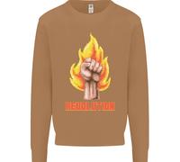 Pixelato Rivoluzione Anarchia Anarchico 99% Uomo Felpa Maglione