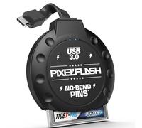 PixelFlash USB 3.0 NoBend Pin CF Card Reader SuperSpeed Compact Flash Memory Adapter Nero