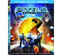 Pixels (3D Blu-ray + Blu-ray) (Blu-ray) Adam Sandler Kevin James Peter Dinklage