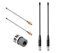 Pixelure 10dBi Gain/868MHz Antenna LoRa per ESP32/LoRa32 V3/LoRa32u4 II, SMA Maschio 195 mm + Cavo da (U.FL IPX) a SMA Femmina per Meshtastic LoRa Long Range Soft Whip-Antenne (2 pezzi)