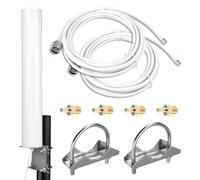 Pixelure 4G LTE 5G 7-12dBi Antenna Amplificazione del Segnale Esterna 698-3800MHz MimoOmnidirezionale Compatibile con Router Modem 4G LTE 5G, Ricezione Segnale a Lungo Raggio, Adattatore TS9 SMA CRC9