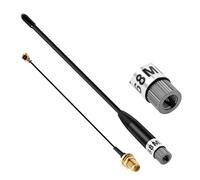 Pixelure Antenna LoRa 868 MHz da 10 dBi per antenna Mesh tastic LoRa Long Range Soft Whip, spina SMA da 185 mm + (U.FL IPX) a SMA femmina cavo per ESP32, LoRa 32 V3, LoRa32u4 II (1PCS nero)
